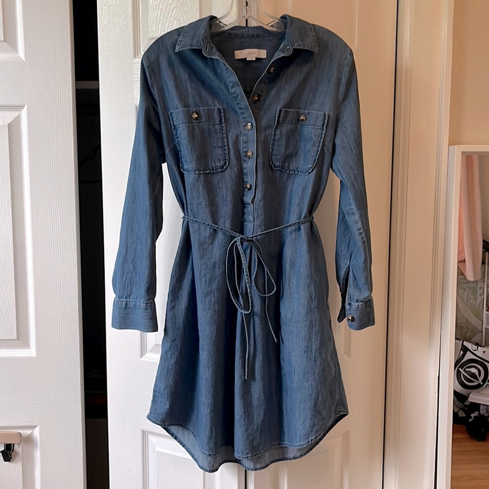 Loft chambray summer dress